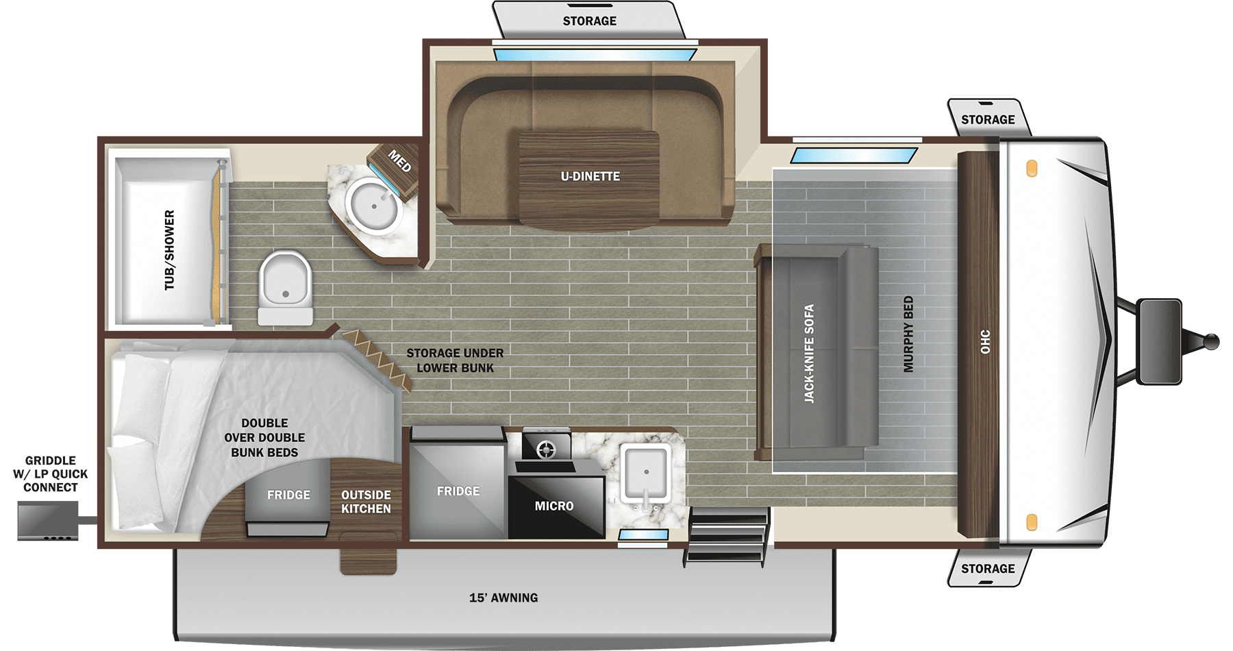 2023 STARLIGHT 19MBH FLOORPLAN